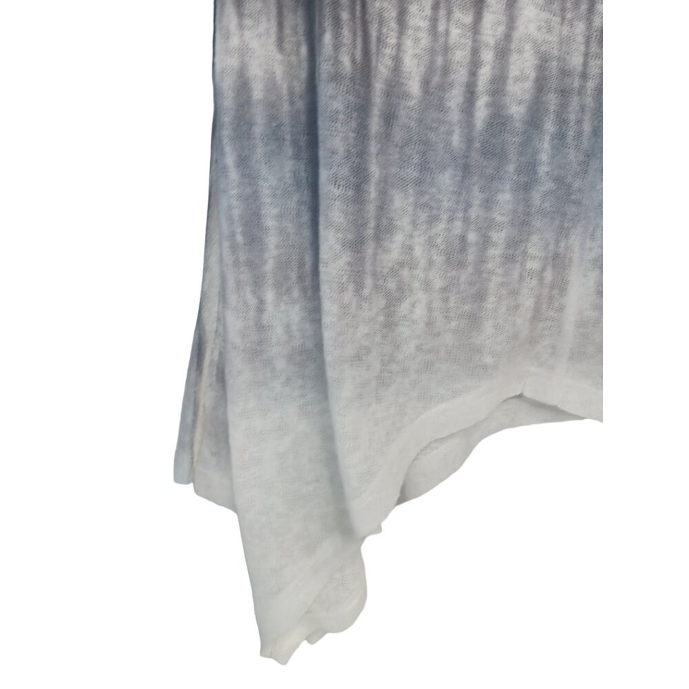 Women's Short Sleeve Tie-Dyed Tunic Top-MEDIUM-Casual Loose Fit-Long- Semi-Sheer - Picture 7 of 10